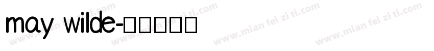 may wilde字体转换